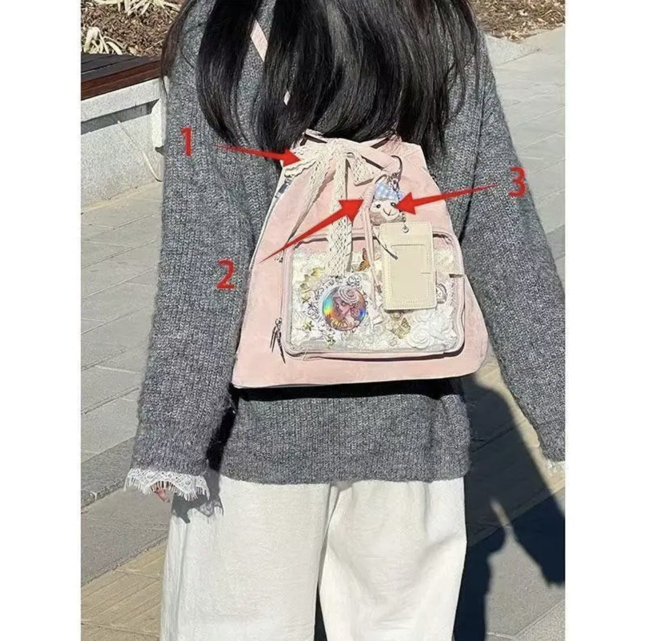 New versatile large-capacity shoulder tote bag for commuting, fashionable and casual backpack
