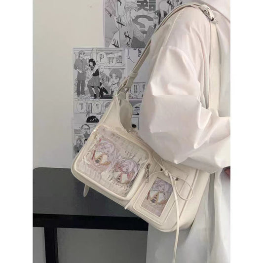 New stylish small crossbody bag, unique design, compact size