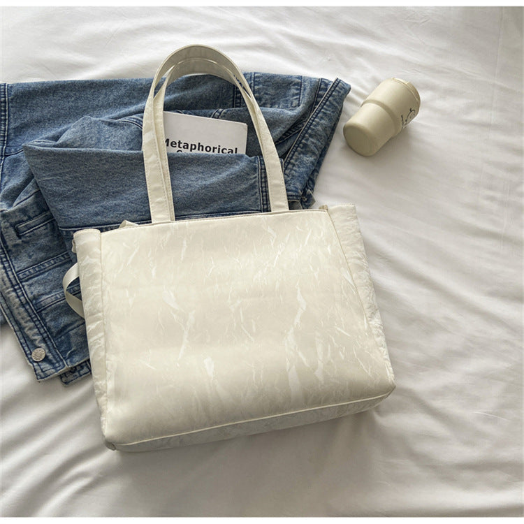 Ribbon Pain Bag Large Capacity Green Series High Capacity Anime Millet Bag Original Daily Shoulder Tote Blue