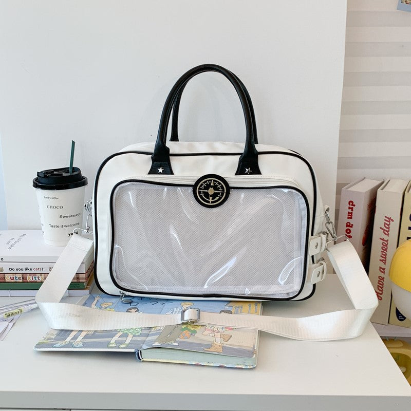 New computer bag crossbody shoulder handbag daily large capacity barji pain bag all-match external pain layer class