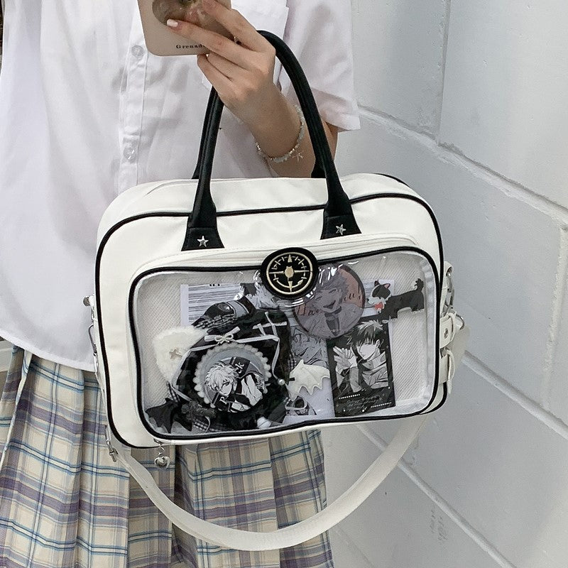 New computer bag crossbody shoulder handbag daily large capacity barji pain bag all-match external pain layer class
