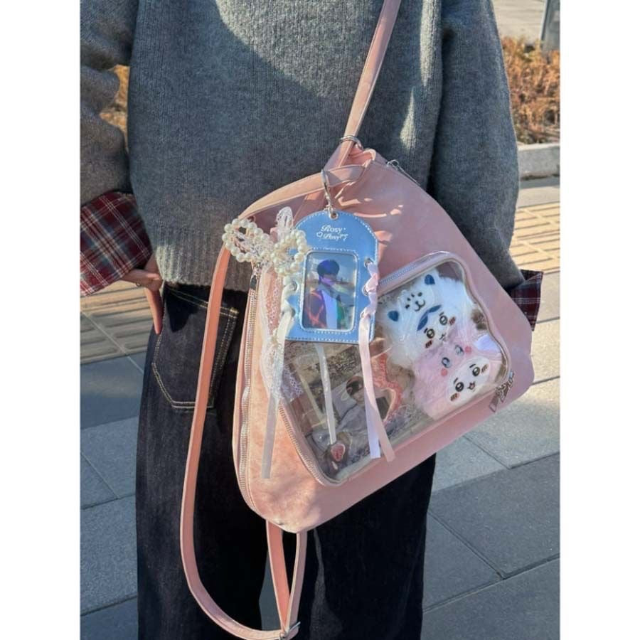 New versatile large-capacity shoulder tote bag for commuting, fashionable and casual backpack