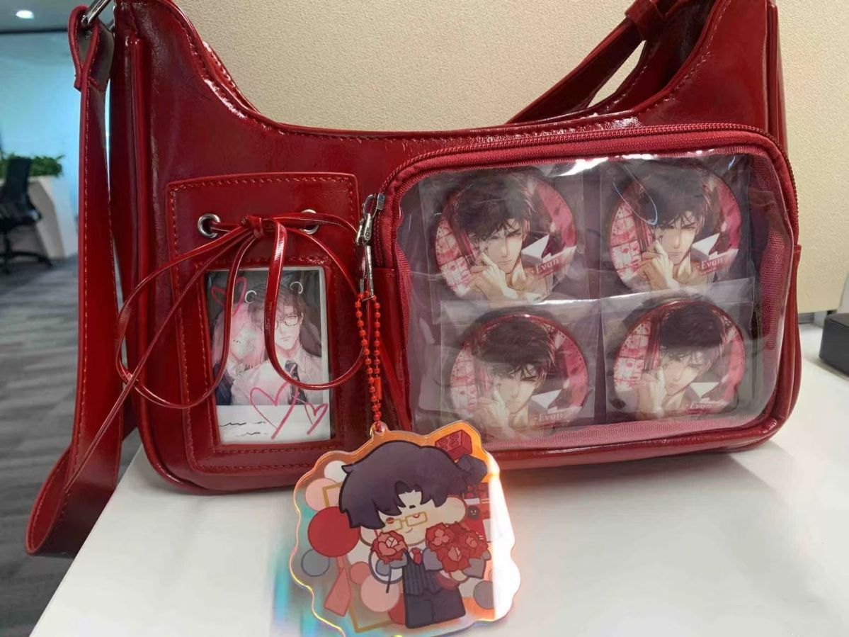 New stylish small crossbody bag, unique design, compact size