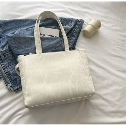 Ribbon Pain Bag Large Capacity Green Series High Capacity Anime Millet Bag Original Daily Shoulder Tote Blue