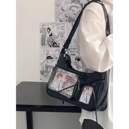New stylish small crossbody bag, unique design, compact size