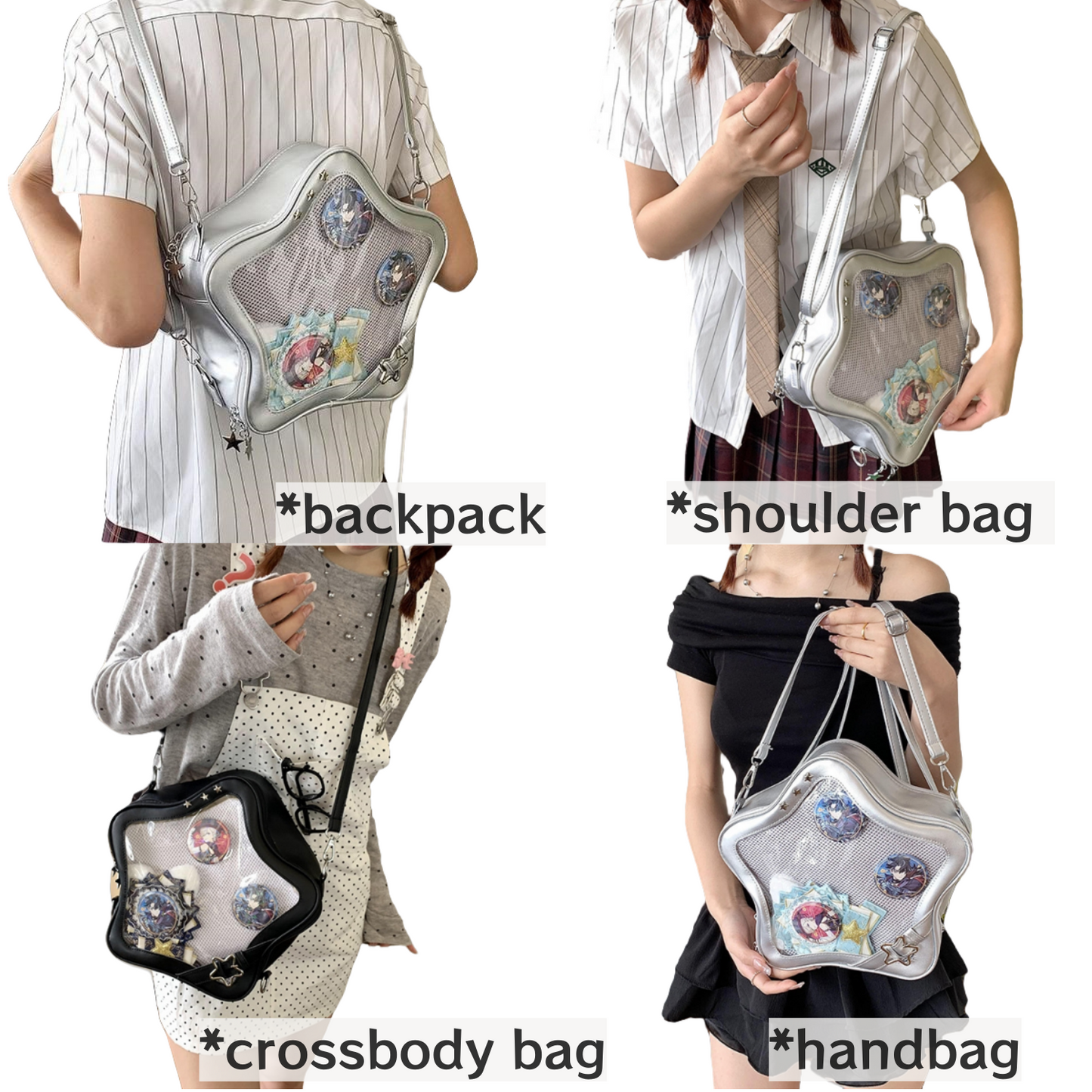 Multiple carrying methods Star ita bag