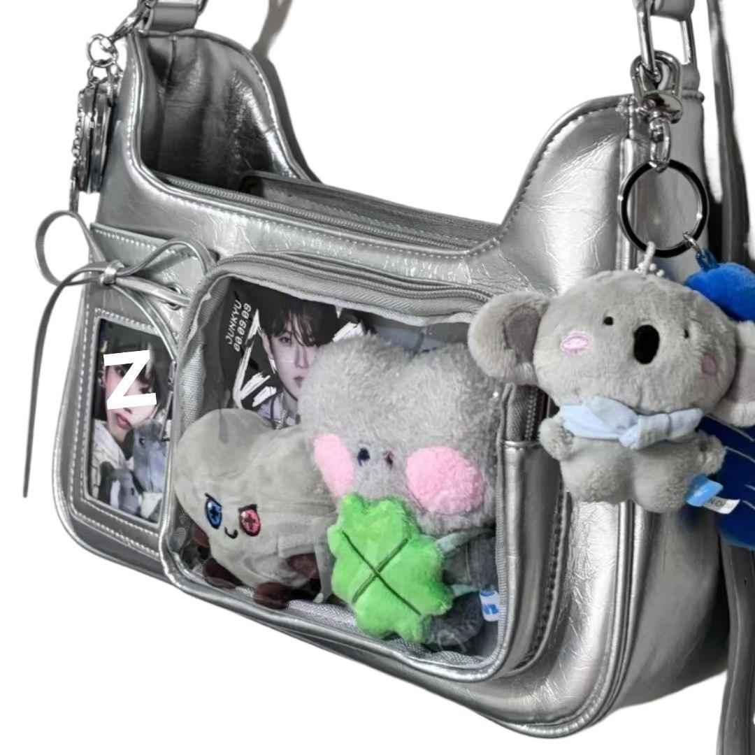 New stylish small crossbody bag, unique design, compact size