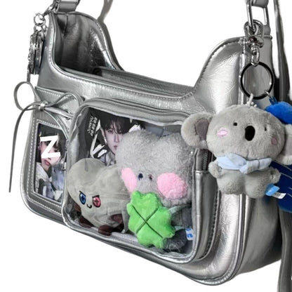 New stylish small crossbody bag, unique design, compact size
