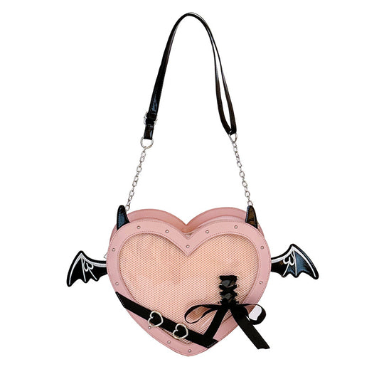 PU Heart-shaped Ita Bag