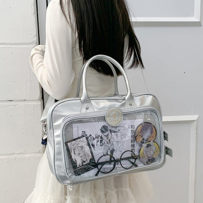 New computer bag crossbody shoulder handbag daily large capacity barji pain bag all-match external pain layer class